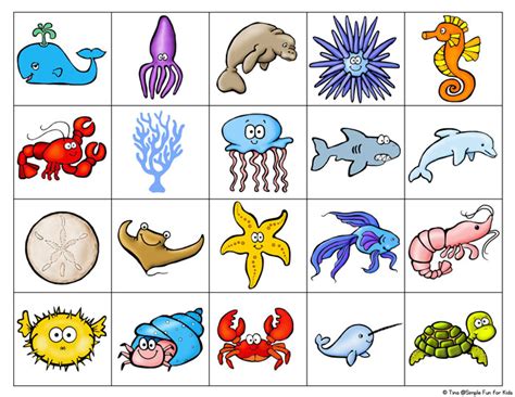 Ocean Creatures Memory Game Simple Fun For Kids