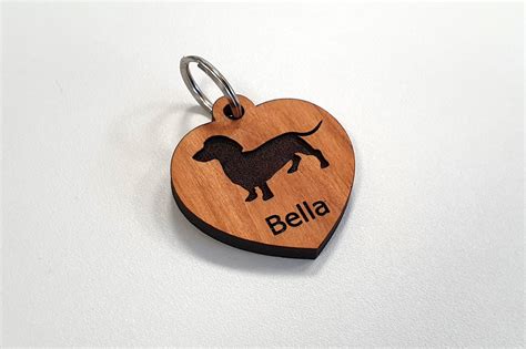Pin on Wooden Named Dog Tags ID phone coords