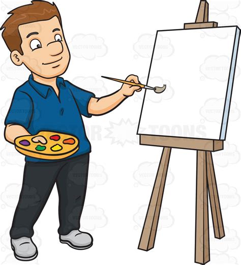 Man Painting Cliparts Free Download On Clipartmag