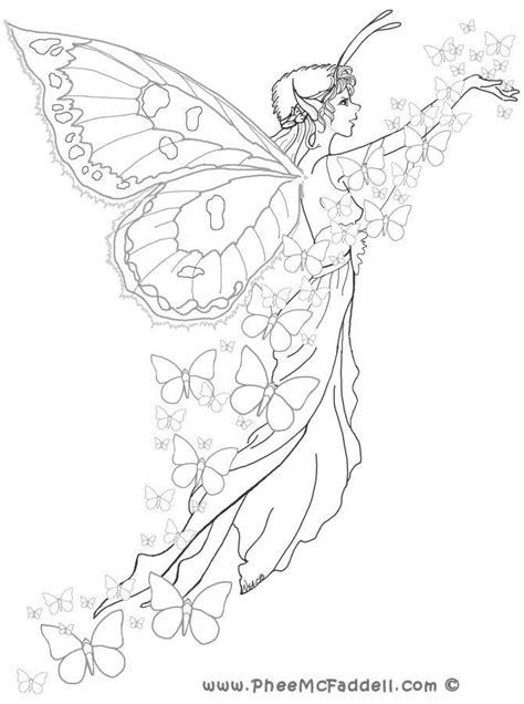 Beautiful Fairy Coloring Pages Coloring Home