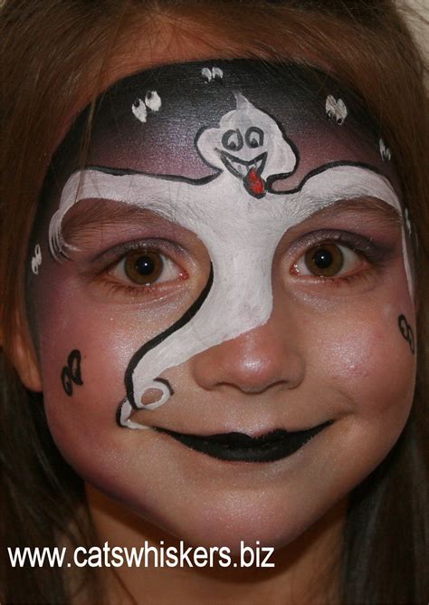 Ghost Face Painting Design From Catswhiskersbiz Halloween Face