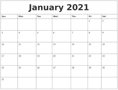 It's preloaded with philippine holidays. Blank 2021 Calendar Printable Free - Example Calendar ...