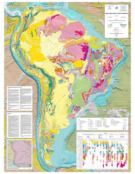 Mapa geológico de América del Sur CGPC