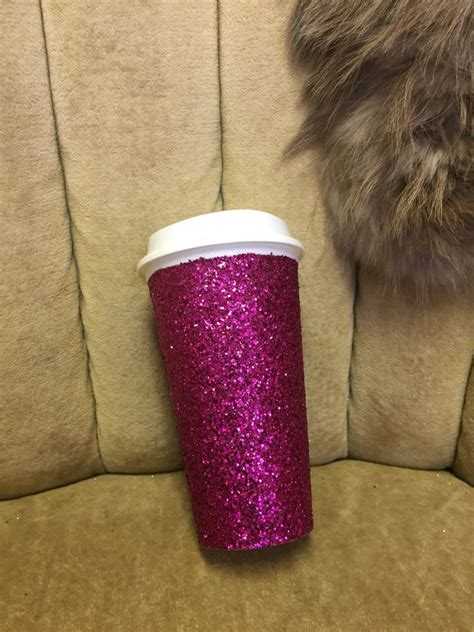 Hot Pink Glitter Starbucks Cup Authentic Grande Starbucks Etsy