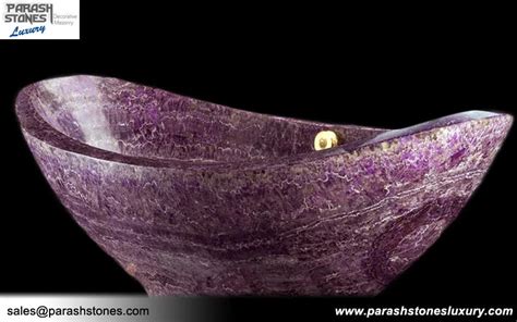 Priced 1 million euros, the astonishing bath was. Semi precious Bathtub & Bathroom Vanity