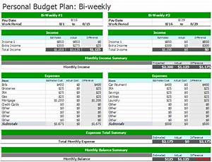 Document Templates 3 Free Spreadsheet Bi Weekly Budget Templates