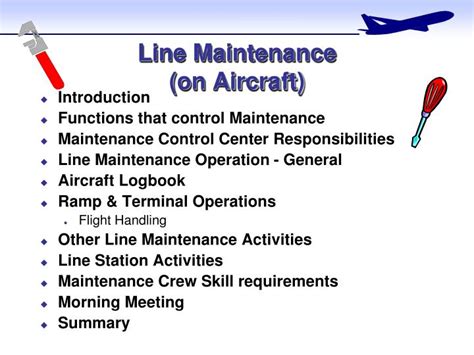 Ppt Line Maintenance On Aircraft Powerpoint Presentation Id4250853