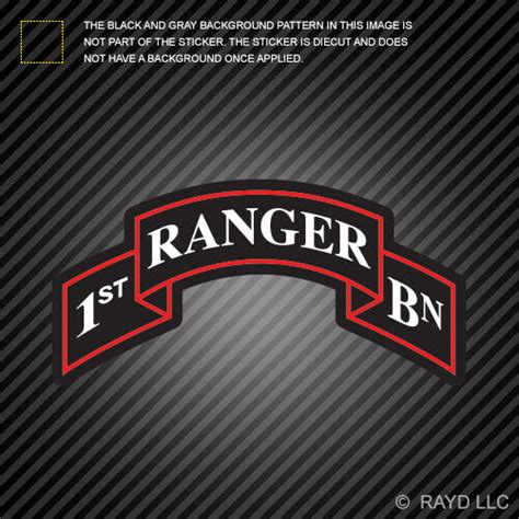 1st Ranger Bn Sticker Battalion Sleeve Insignia 75th Ranger Regiment Ebay