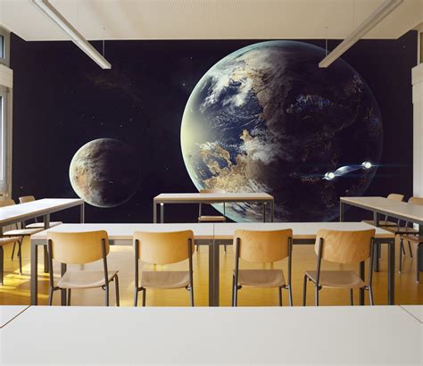 3d Planets In The Universe 59 Wall Murals Aj Wallpaper