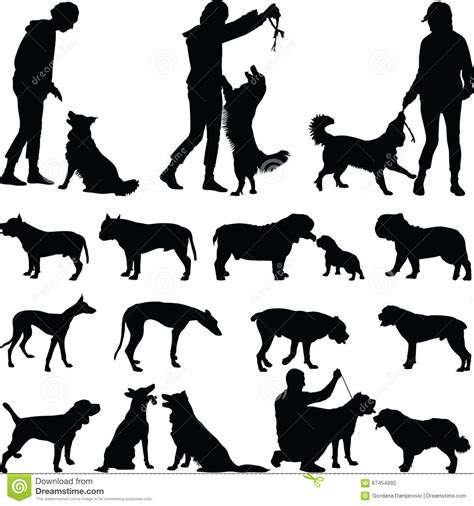Dog Silhouette Stock Vector Illustration Of Puppy
