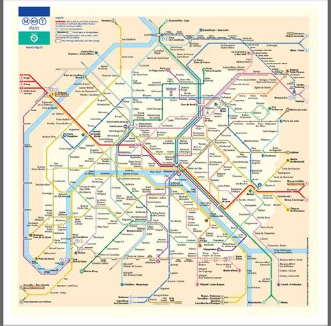 Metro A Paris With Rer Interchanges Portefonchaine Is On The Gare De