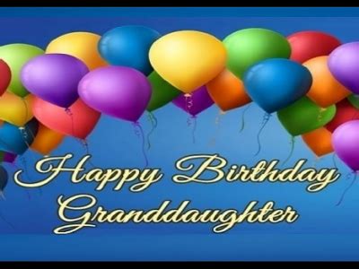 Happy Birthday Granddaughter Gif