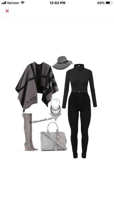 black and grey outfit Модные стили Одежда и Идеи наряда