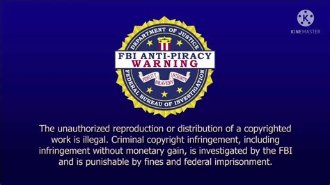 Fbi Anti Piracy Warning Screen Youtube