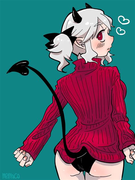 Modeus In A Sweater And With A Beautiful Look Helltaker
