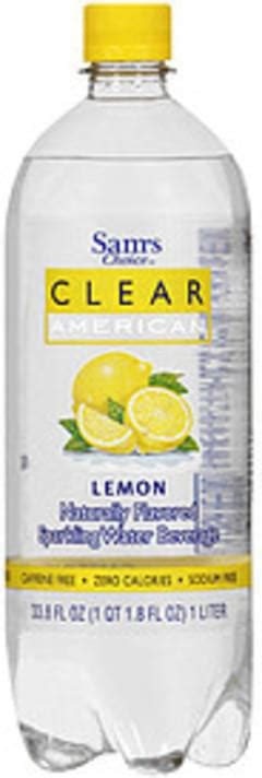 Clear American Lemon Naturally Flavored Sparkling Water 338 Oz Nutrition Information Innit