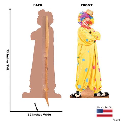 Circus Clown Cardboard Stand Up Oriental Trading