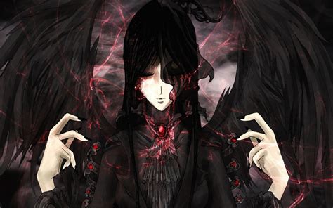 Dark Angelic Demon Anime Girls Wallpaper 1920x1200