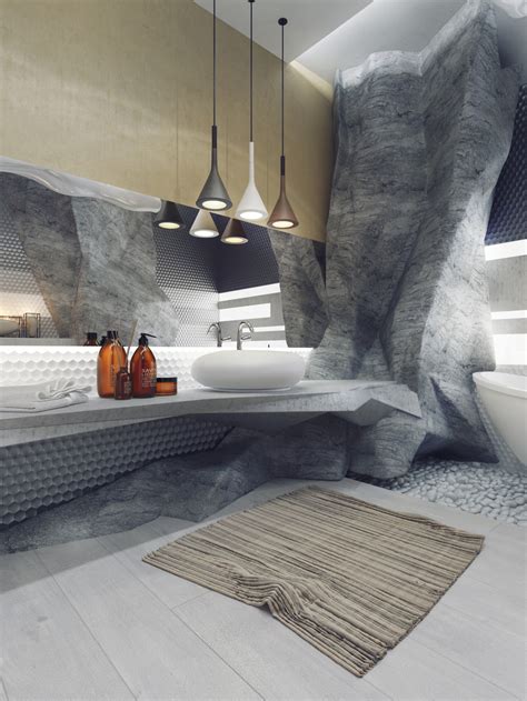 Luxury Bathroom Designs In High Details With Creative
