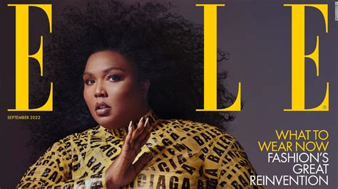 Lizzo Makes Statement In Balenciaga Caution Tape For Elle Cover Shoot