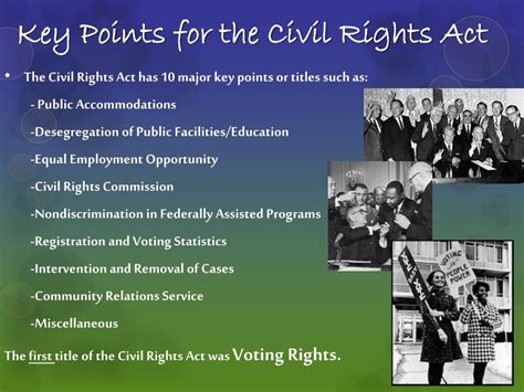 Ppt Civil Rights Act Of 1964 And Voting Rights Act Of 1965 Powerpoint