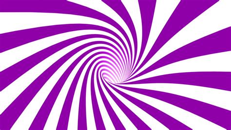 Hypnotic Spiral Swirl Purple And White Background In 3d Stock Footage