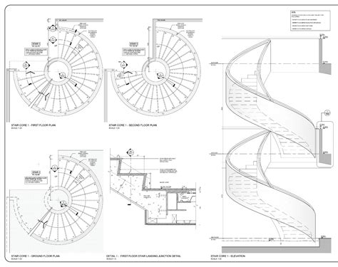 Rcc Spiral Staircase Drawing