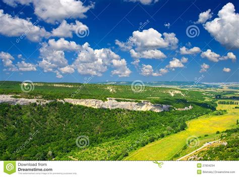 Green Mountain Valley Stock Photo Image Of Scenery Clear 27834234