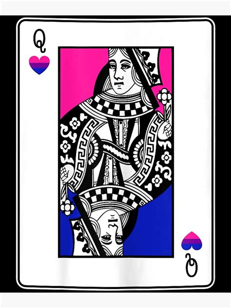 Womens Bisexual Queen Of Hearts Lgbt Q Bi Pride Flag Ally Color