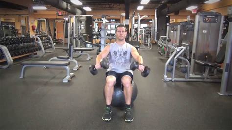 How To Sb Seated Dumbbell Front Raise Youtube