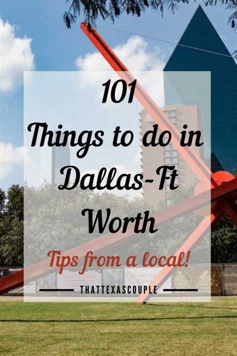 101 Things To Do In Dallas Fort Worth In 2020 Things To Do Travel