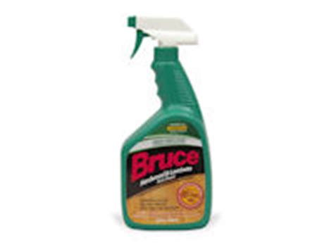I first use a laminate floor cleaner and then apply the fresh finish coat it makes the floor shine. Bruce Wood Flooring Cleaners and Polishes