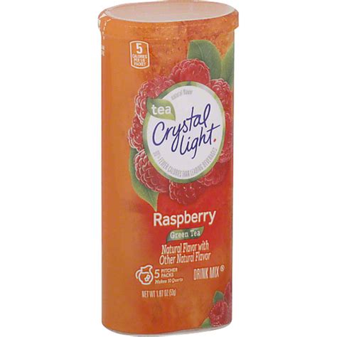 Crystal Light Tea Drink Mix Raspberry Green Tea 5 Ct Shop Bevmo