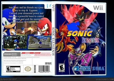 Sonic Elements Wii Box Art Cover By Ayron