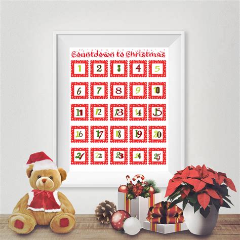 Printable Christmas Calendar Printable Word Searches