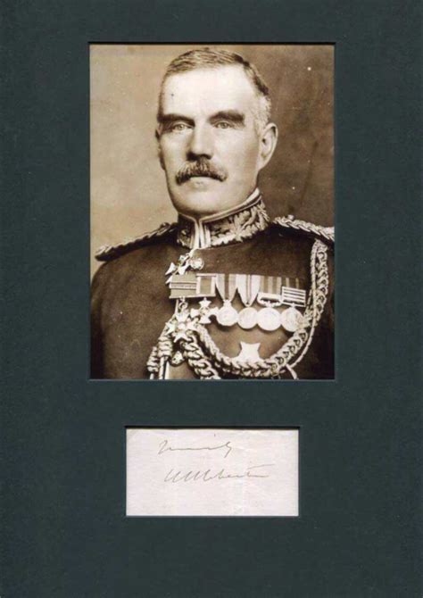 Field Marshal Sir William Robertson Autograph Signed Clipping Mounted