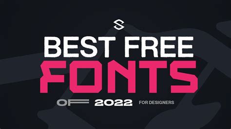 Best Free Fonts For Designers 2022 Youtube