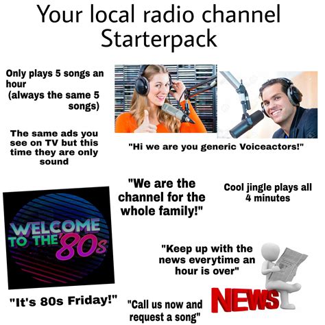 Your Local Radio Channel Starterpack Starterpacks