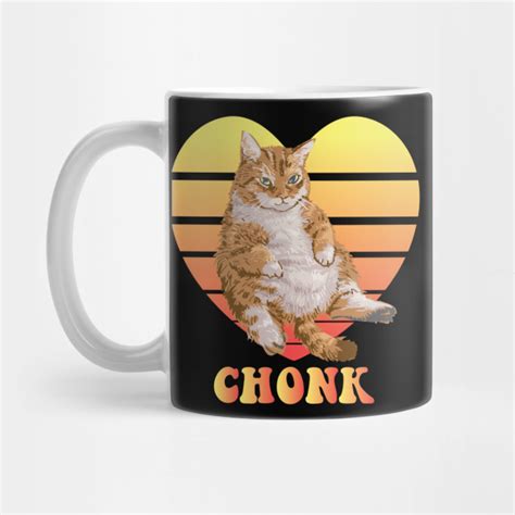 Funny Chonk Scale Cat Meme Memes Chonk Cat Tasse Teepublic De