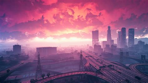 3840x2160 Grand Theft Auto V Sunset Artwork 4k Hd 4k Wallpapers Images