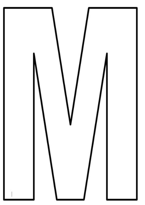 Estos moldes de letras grandes son ideales para imprimir y colorear, realizar actividades con los niños o para decorar el salón de clases. MOLDES DE LETRAS GRANDES: IMPRIMA AQUI! | Molde letra m ...