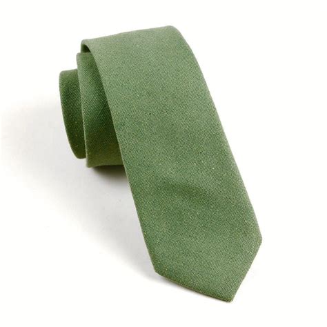 Sage Green Skinny Tie 2 36 Floral Tie Flower Tie Etsy