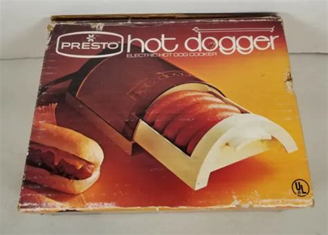 Vintage Presto Hot Dogger Model 01hotd1 Electric Hot Dog Cooker New