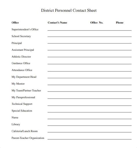 contact sheet template    documents
