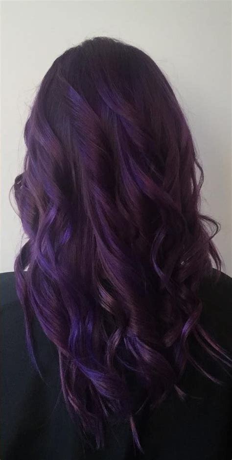 It is possible to dye your dark hair purple. 29 Dark Purple Hair Colour Ideas to Suit any Taste in 2019 ...