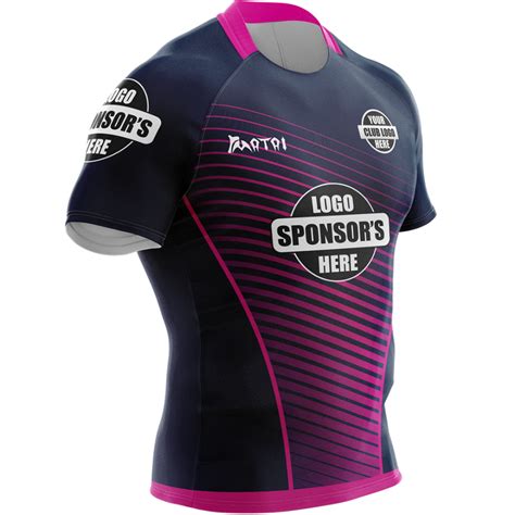 Sublimated Womens Rugby Jersey Athletic Fit- 7 s Collar