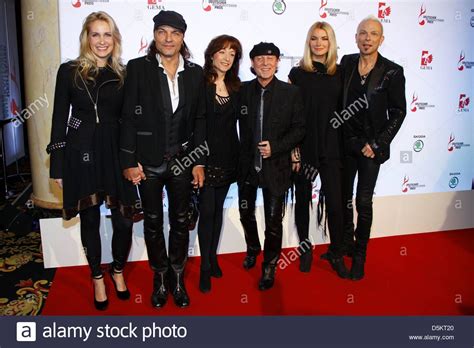 Stock Photo The Scorpions Matthias Jabs And Wife Klaus Meine And