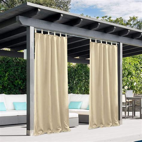 Outdoor Curtains For Patio Pro Space Privacy Outdoor Single Window