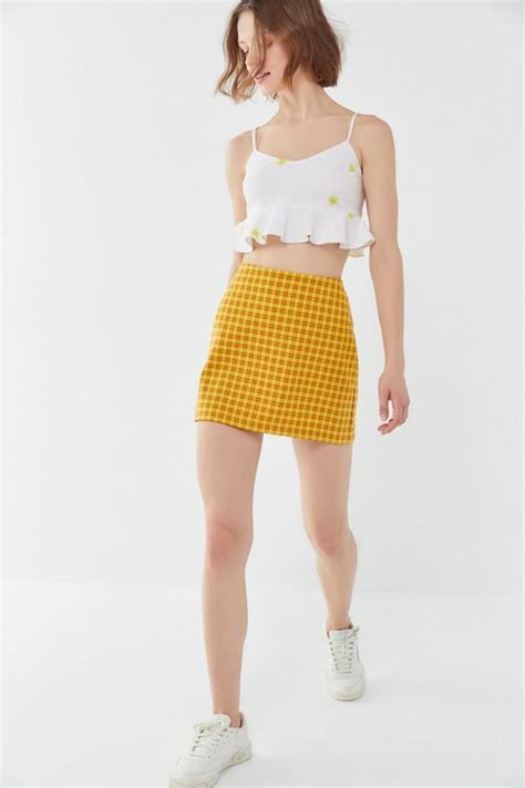 Uo Gretchen Plaid Pelmet Mini Skirt Urban Outfitters Womens Skirt Outfits Fresh Outfits