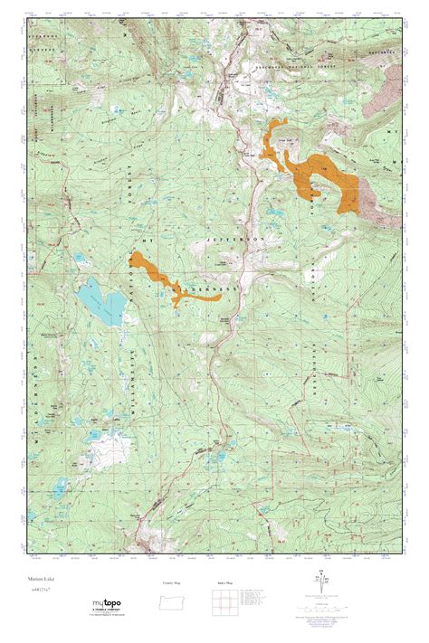 Mytopo Marion Lake Oregon Usgs Quad Topo Map